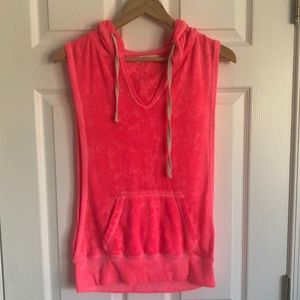 Ocean Drive Neon Pink Top with Hood